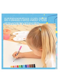 Excefore Magical Water Painting Pen, Magic Doodle Drawing Pens, Whiteboard Pen Waterproof Pen, Doodle Water Floating Painting Marker Pens, for Kids Adult Drawing Gift, Eco-Friendly Colorful Doodle  - Image 3