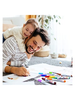 Excefore Magical Water Painting Pen, Magic Doodle Drawing Pens, Whiteboard Pen Waterproof Pen, Doodle Water Floating Painting Marker Pens, for Kids Adult Drawing Gift, Eco-Friendly Colorful Doodle  - Image 4
