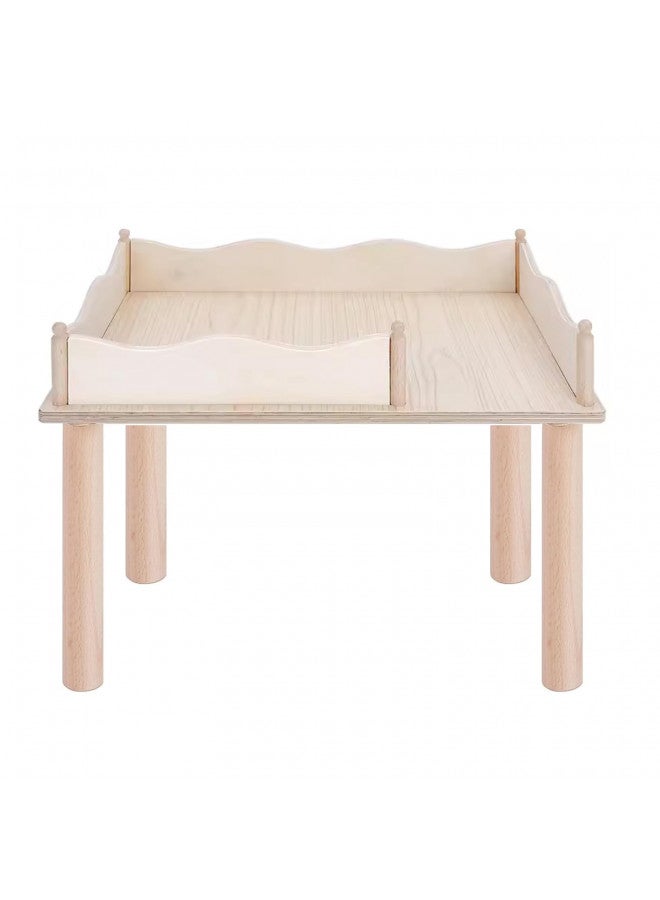 Niteangel Hamster Play Wooden Platform & Multi-Chamber Series Maze Fence for Dwarf Syrian Hamsters Gerbils Mice Degus or Other Small Pets (for 2 Chamber Hideout-Large) - Image 1