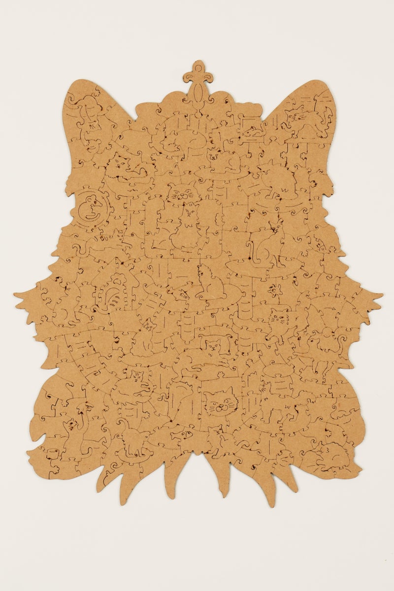 Robotime Rowood Cat King Wooden Jigsaw Puzzle Premium Building Kits for Adults & Teens - Decorative Home Décor, Ramadan & Holiday Gift (Eid and Birthday) for Puzzle Enthusiasts, Stress Relief STEM Project - Image 4