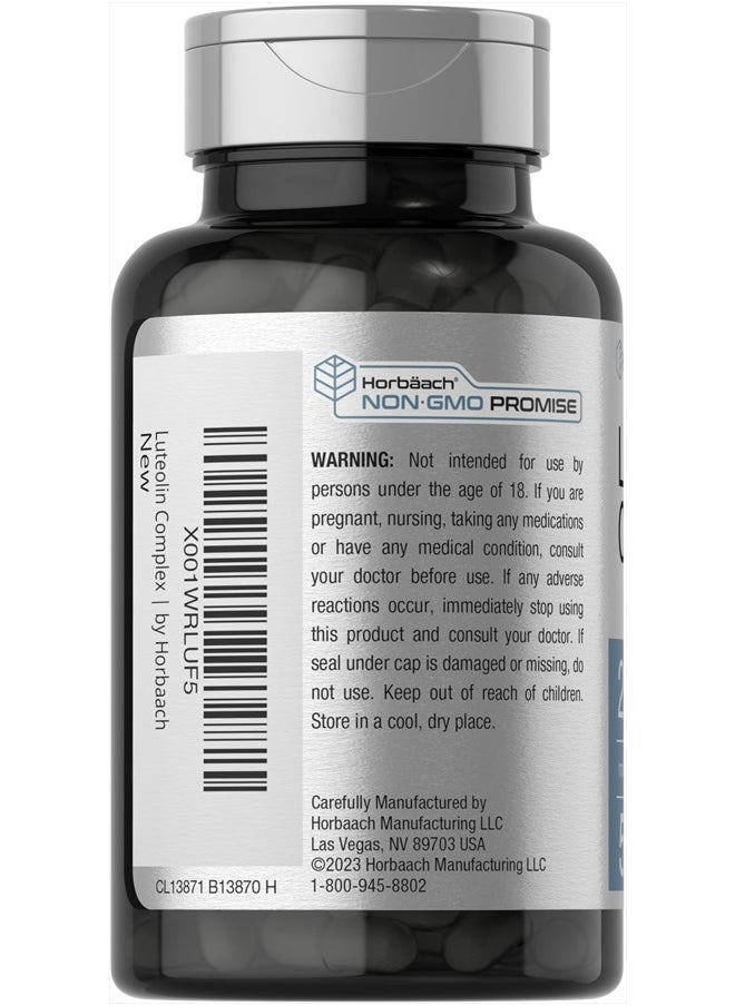 Horbaach Luteolin Complex with Rutin 100mg Supplement - 50 Capsules  - Image 3