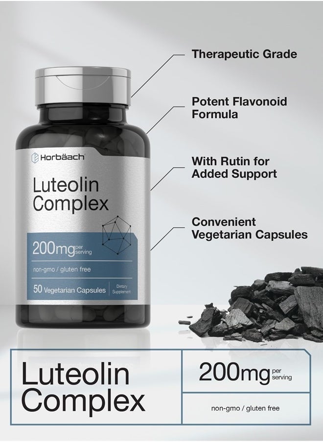 Horbaach Luteolin Complex with Rutin 100mg Supplement - 50 Capsules  - Image 4