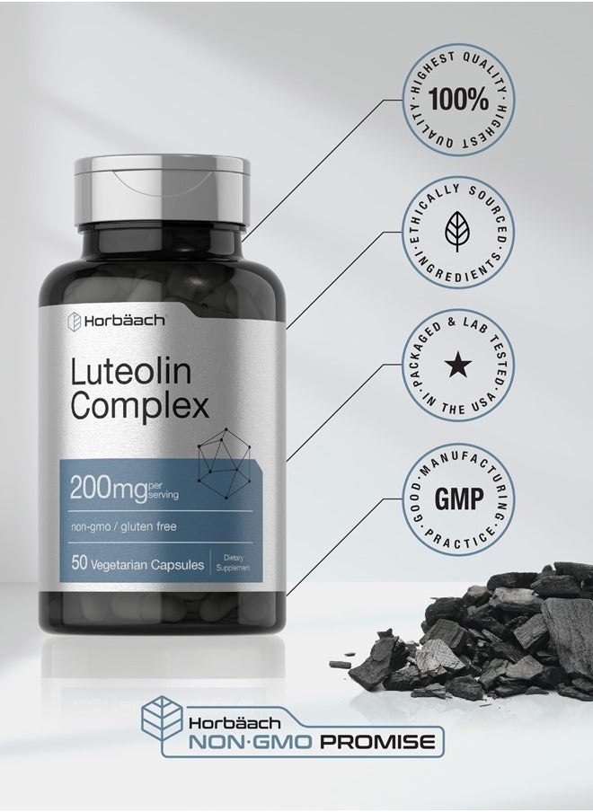 Luteolin Complex with Rutin 100mg Supplement - 50 Capsules
