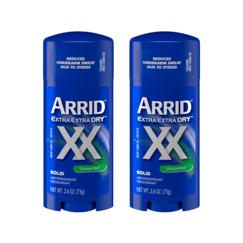 ARRID XX AntiPerspirant Deodorant Solid Unscented 26 oz Pack of 2 - Image 2