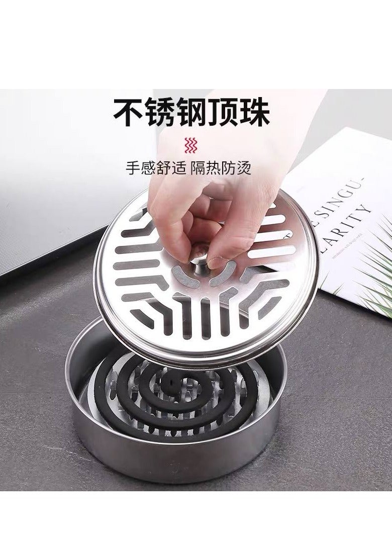Stainless Steel Coil Incense Burner - Fireproof Spiral Incense Holder  - Image 3
