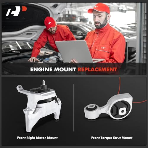 A-Premium 2PCS Engine Motor Mount and Torque Strut Mount Set Compatible with Nissan Altima 2007-2013 L4 2.5L, Automatic CVT, Replace# 11350JA80A, 11210JA000 - Image 2