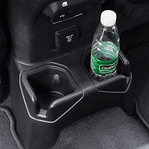 Wocch for Jeep JL Rear Cup Holder Back Seat Floor Console Mount Dual Drinks Water Bottle Beverage Holder for Jeep Wrangler JL and Gladiator JT 2018-2025 - Image 3