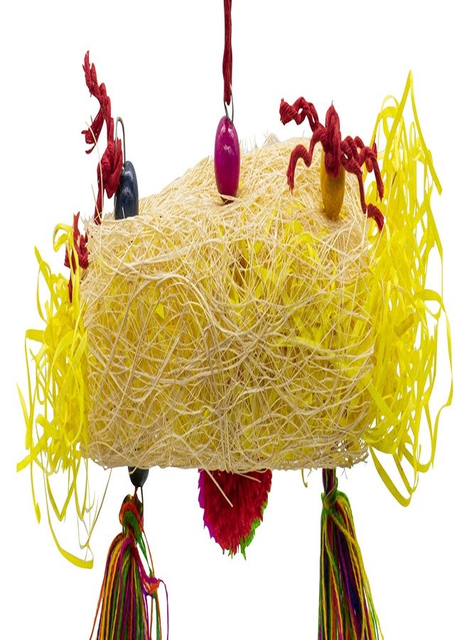 PETZOO Crinkle Foraging Paper Shradding Cage Hanging Chew Toy for Your Birds, Parrots, Finches, African Gray, Conure Activity - Image 2