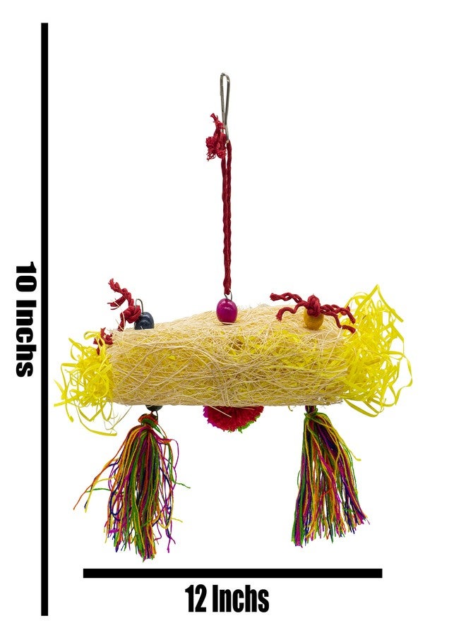 PETZOO Crinkle Foraging Paper Shradding Cage Hanging Chew Toy for Your Birds, Parrots, Finches, African Gray, Conure Activity - Image 3