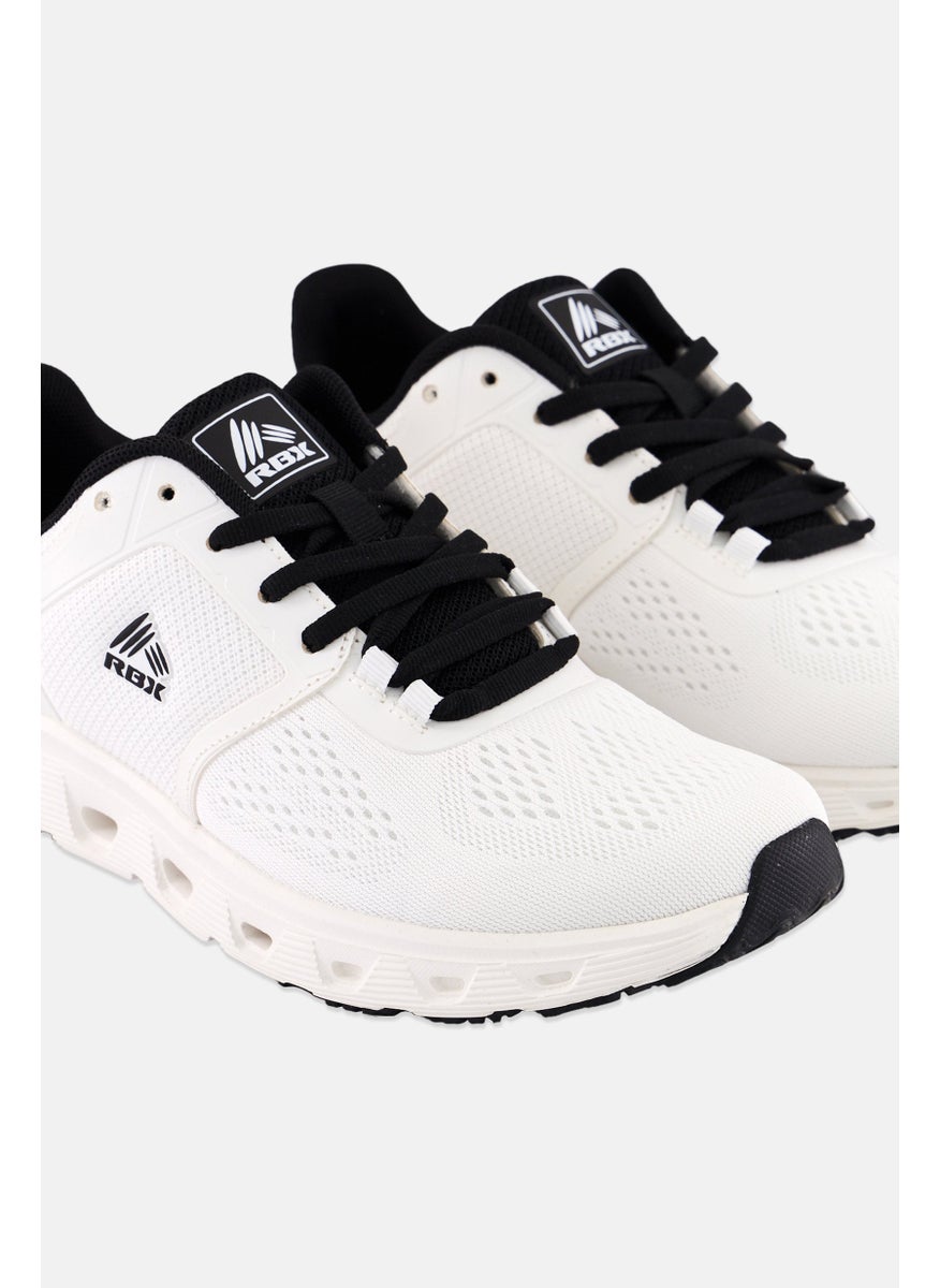 RBX Women Brand Logo Lace Up Training Shoes, White  - Image 3