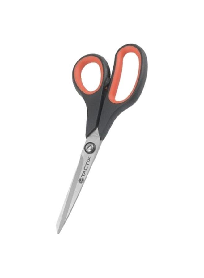 Tactix Stainless Steel Scissor Black and Orange 17.5cm - Image 3