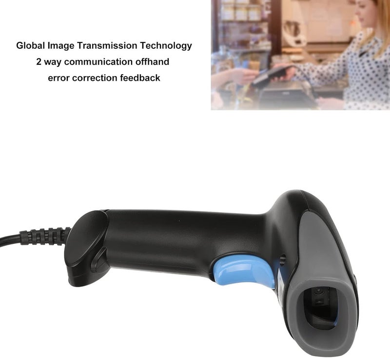 ماسح ضوئي لرموز QR و 1D و 2D عبر USB، بتقنية نقل الصور العالمية، وسرعة تصوير سريعة مع تصميم IP54 ومريح، مثالي للاستخدام المتنقل. - Image 4
