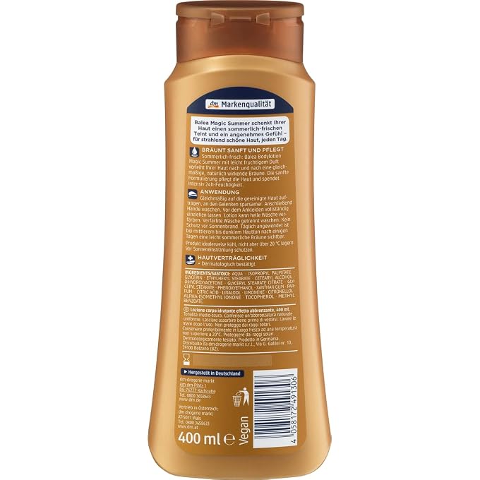 balea Magic Summer Body Lotion 400 ml (Pack of 1) - Image 3