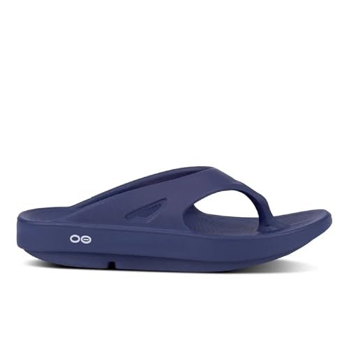 OOFOS OOriginal Recovery Sandal, Navy - Women’s Size 10, Men’s Size 8 - Image 2