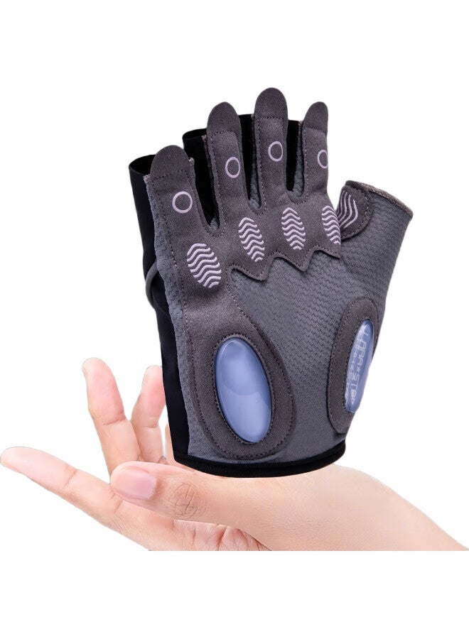 LAURASTAR Laura Star Fitness Gloves, Sports Cycling Fingerless Gloves, Training Pull-Up Bar, Weightlifting Equipment, Exercise, Non-Slip, For Men - Image 2