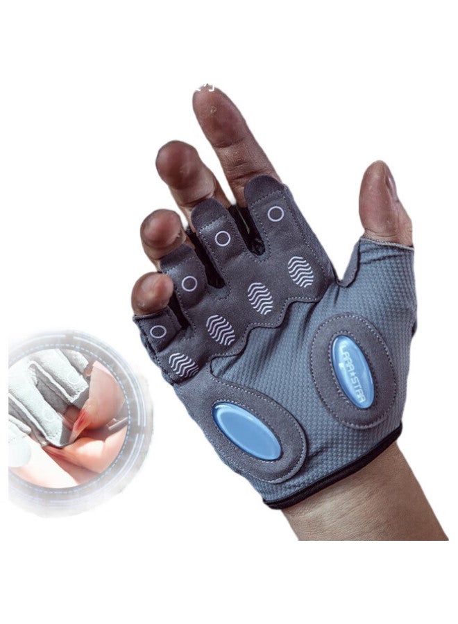 LAURASTAR Laura Star Fitness Gloves, Sports Cycling Fingerless Gloves, Training Pull-Up Bar, Weightlifting Equipment, Exercise, Non-Slip, For Men - Image 1