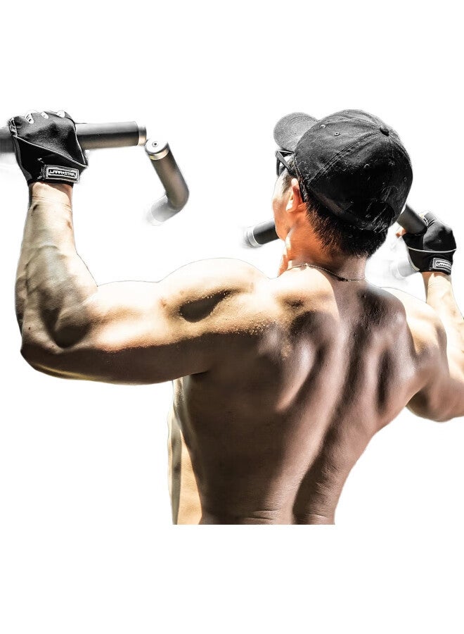LAURASTAR Laura Star Fitness Gloves, Sports Cycling Fingerless Gloves, Training Pull-Up Bar, Weightlifting Equipment, Exercise, Non-Slip, For Men - Image 3