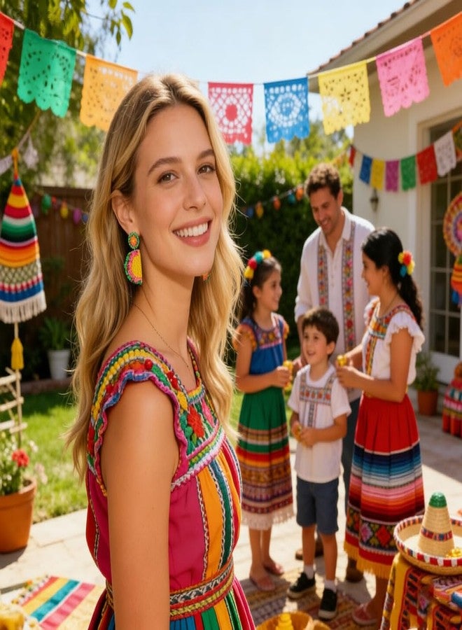 BVGA Cinco De Mayo Beaded Earring Fiesta Earrings for Women Sombrero Dangle Earrings for Women Mexcian Holiday Gift (Taco Tuesday) - Image 3