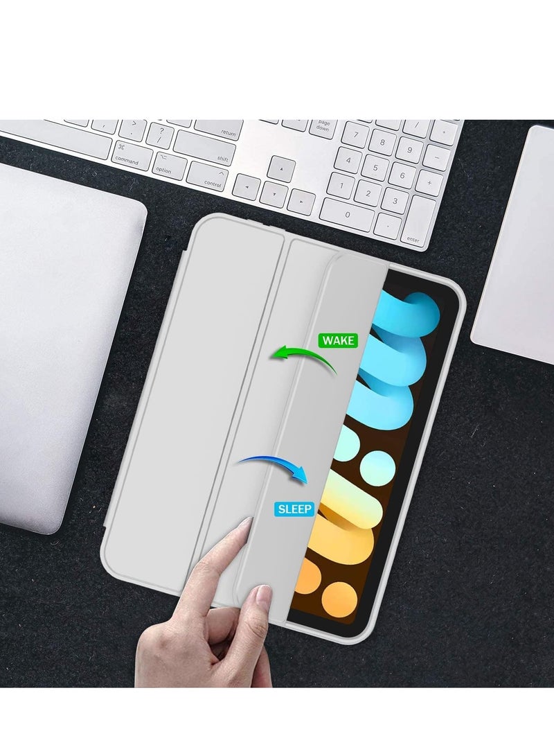 JAJEEK New Smart Case with Pencil Holder Compatible with iPad Mini 7 – Tri-Fold Smart Case with Soft TPU Back, Auto Wake/Sleep, Dustproof & Anti-Fingerprint, Heavy Duty Protection, Ultra-Slim & Lightweight - Image 3