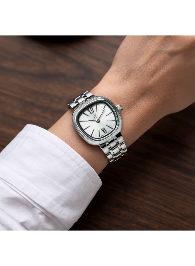 IMPERIAL Women's IPS Stainless Steel Watch, Silver Dial, Y121 Movement, Butterfly Clasp, 3ATM Watch for Women | IMP.GZ8691L8832 - Image 5