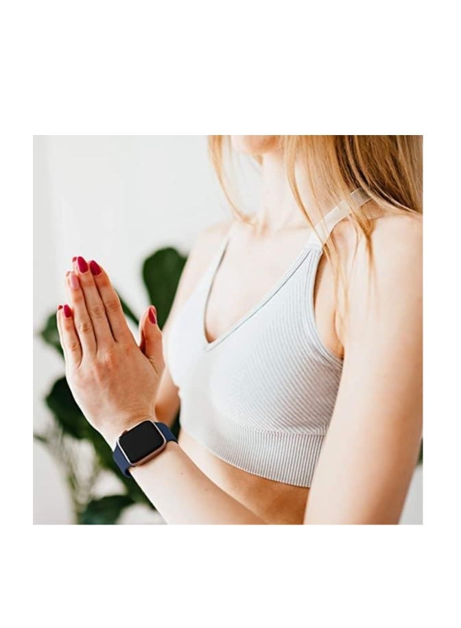 Bands Compatible with Apple Watch Ultra 49mm 45mm 44mm 42mm Replacement Soft Silicone Strap for iWatch Ultra/Ultra 2 Series SE SE2 9 8 7 6 5 4 3 2 1 - Image 3