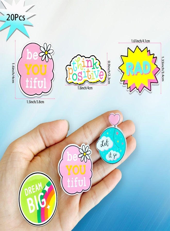 Acxbbian 20Pcs Cute Pins for Backpacks,Acrylic Brooch Pin,Inspirational Lapel Pins,Plastic Fruit Cartoon Brooch Pin, Decoration Lapel Pin,Badges Brooch Pins for DIY Jewelry Crafts,Clothing Bags Jackets - Image 2