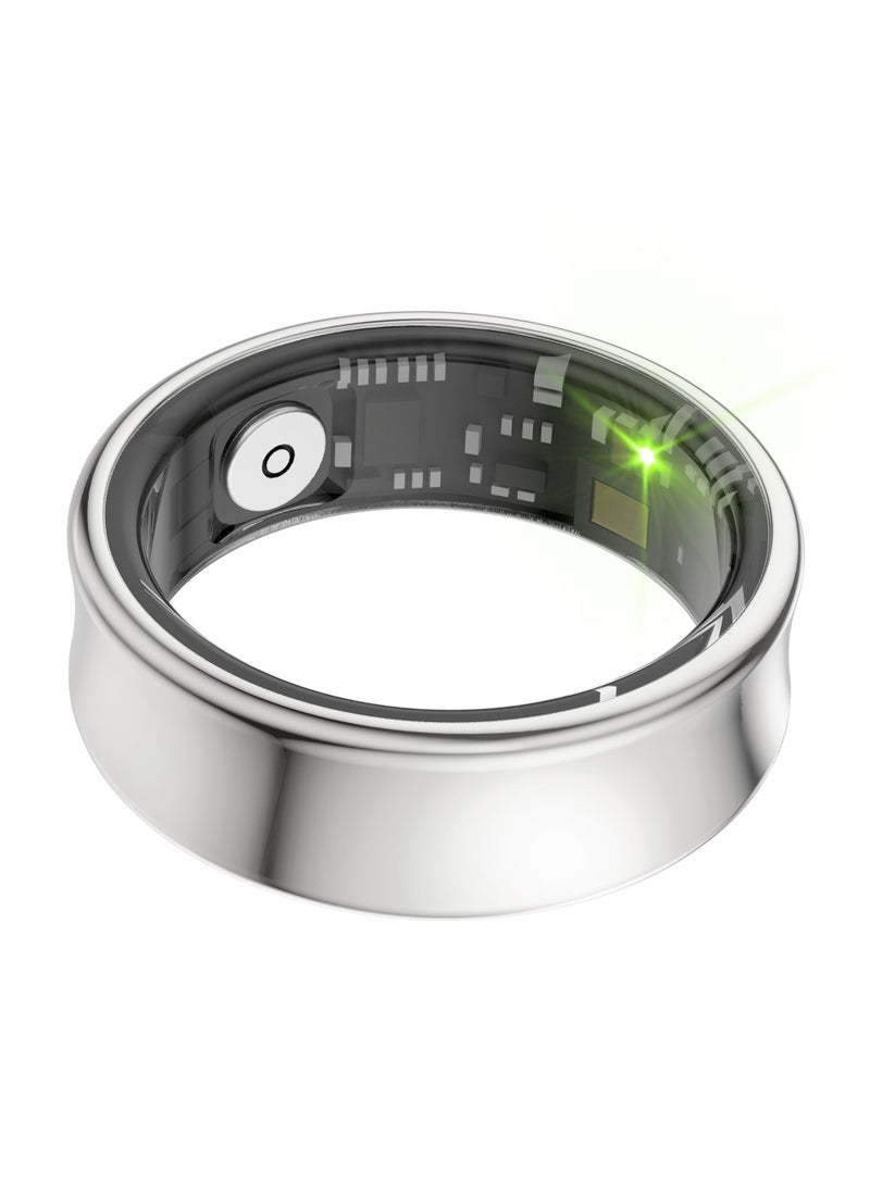general Smart Ring SR05 for Heart Rate BlodOxygen Sleep Monitoring all Weather Motion Calculation 24-hour Health Monitoring Protect Your Health Bright Silver No.17 - Image 5