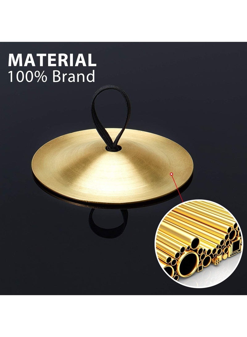 GNAFOTU 6 Pieces Finger Cymbals Belly Dancing Finger Dance Finger Zills Gold Silver Dance Finger Musical Instrument for Dancer Ball Party - Image 5