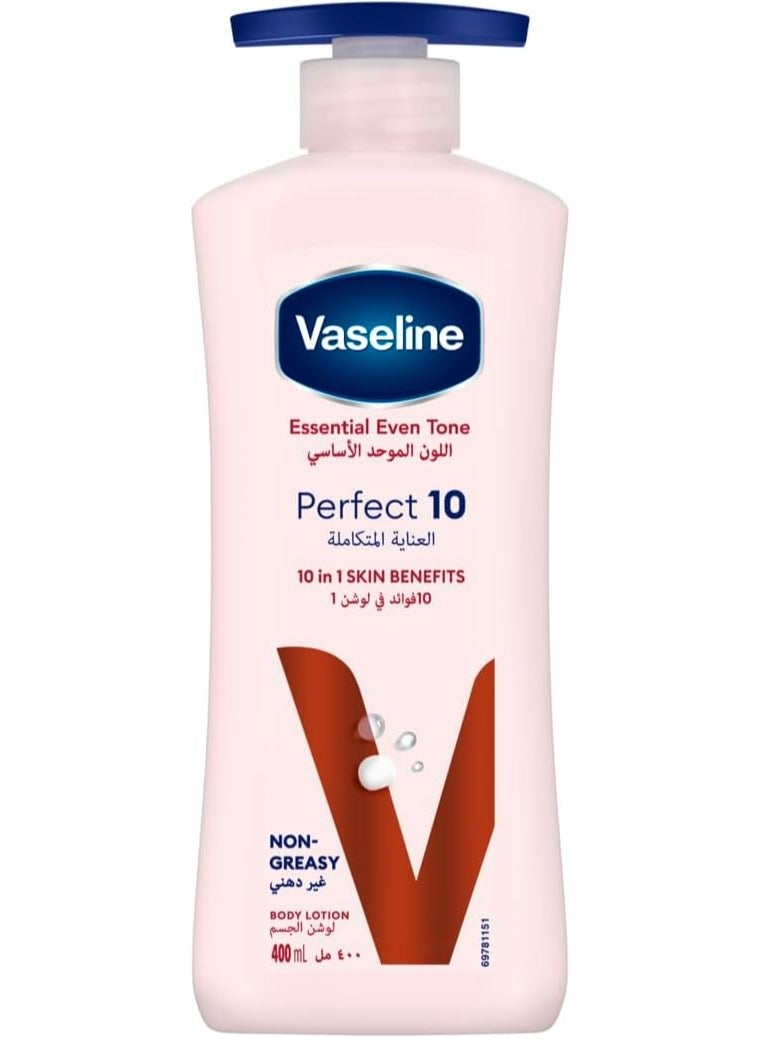 Vaseline Perfect 10 Body Lotion Pink 400ml - Image 1