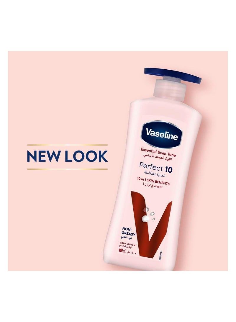 Vaseline Perfect 10 Body Lotion Pink 400ml - Image 3