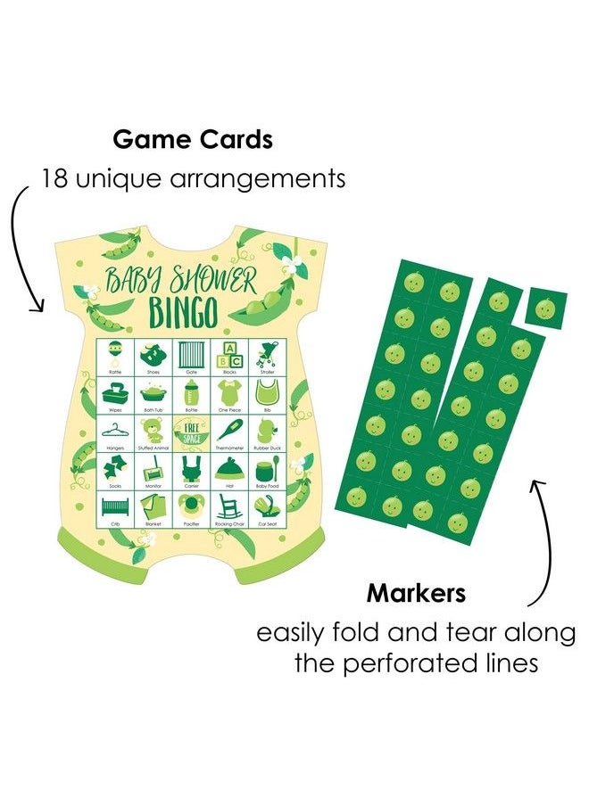 Big Dot of Happiness Double The Fun Twins Two Peas In A Pod Picture Bingo Cards And Markers Baby Shower Shaped Bingo Game Set Of 18  - Image 3