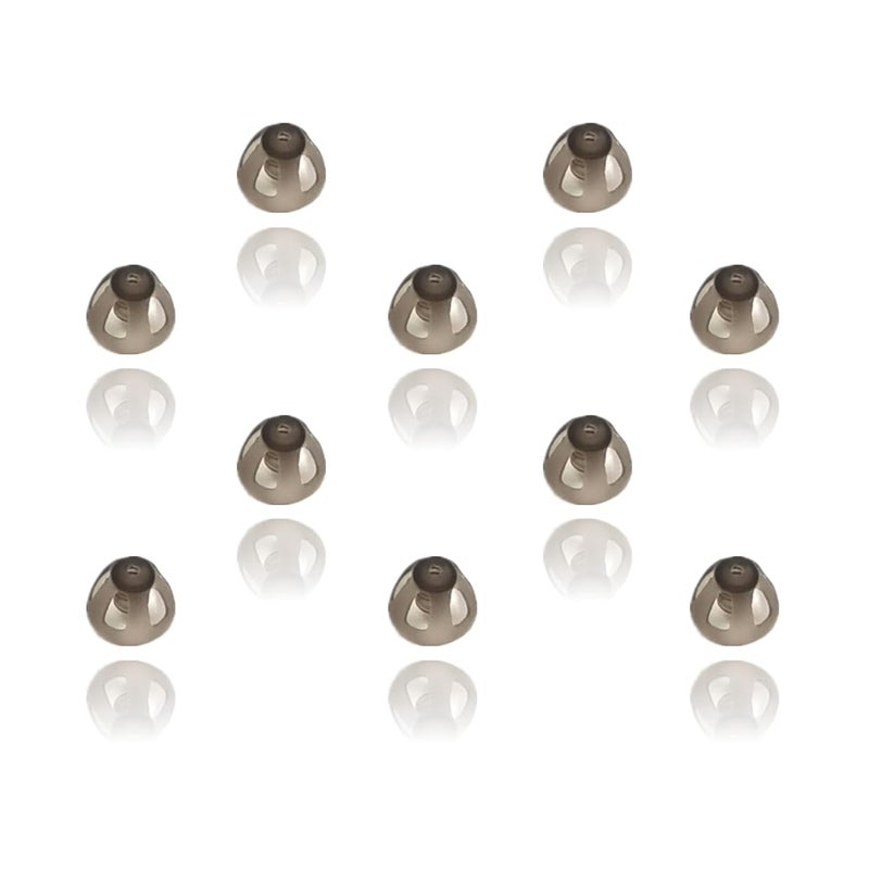 Resound Sure Fit Hearing Aid Domes Tips Ear Pieces Comfortable for RIC or Open Fit BTE Sound Amplifier PSAP Kit Invisible (Medium-8mm)