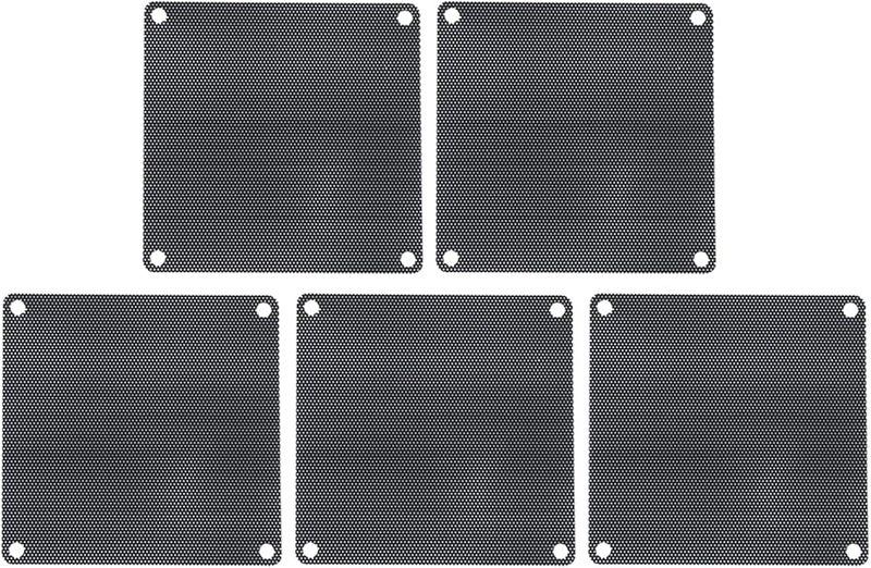 Computer Case Fan Filter Dust Mesh 9x9cm Black PVC Cover 5Packs - Image 1