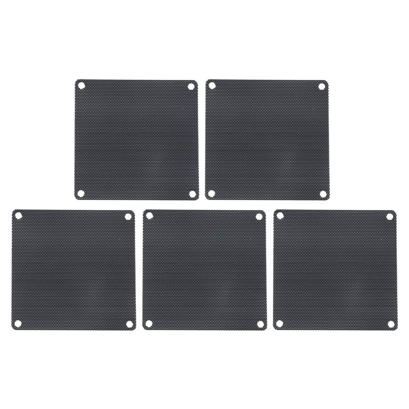 Computer Case Fan Filter Dust Mesh 9x9cm Black PVC Cover 5Packs - Image 2