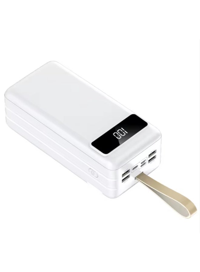 FENGQI 80000Mah Capacity Battery Charger Power Bank Built-In Data Line 4 Usb Outputs with Digital Led Display Portable Power Station - Image 1