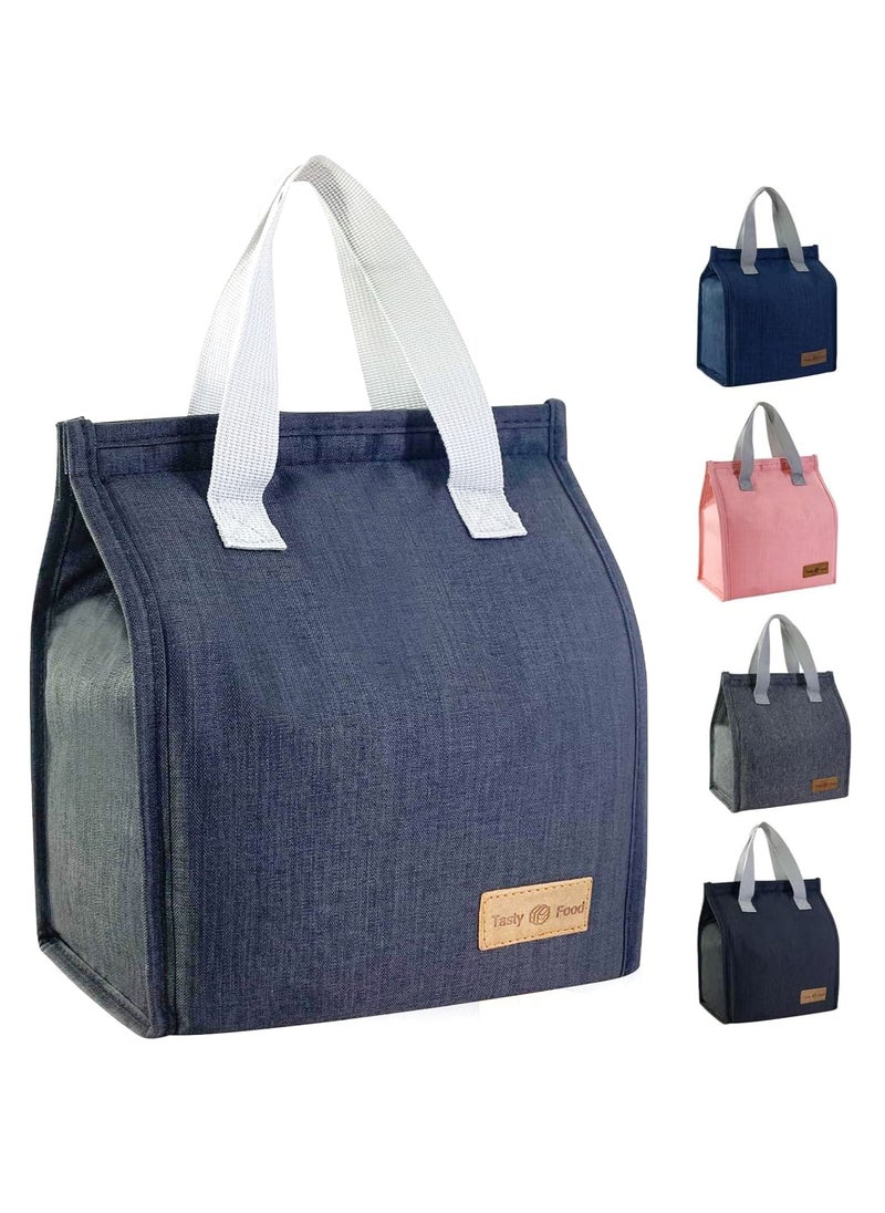Generic Lunch Bag, Insulated Lunch Bag for Women Men Kids, Reusable Insulated Lunch Bag, Leakproof Simple Bento Lunch Tote, Lunch Bag Insulated, for Office, Work, School, Picnic or Travel (Black)  - Image 1