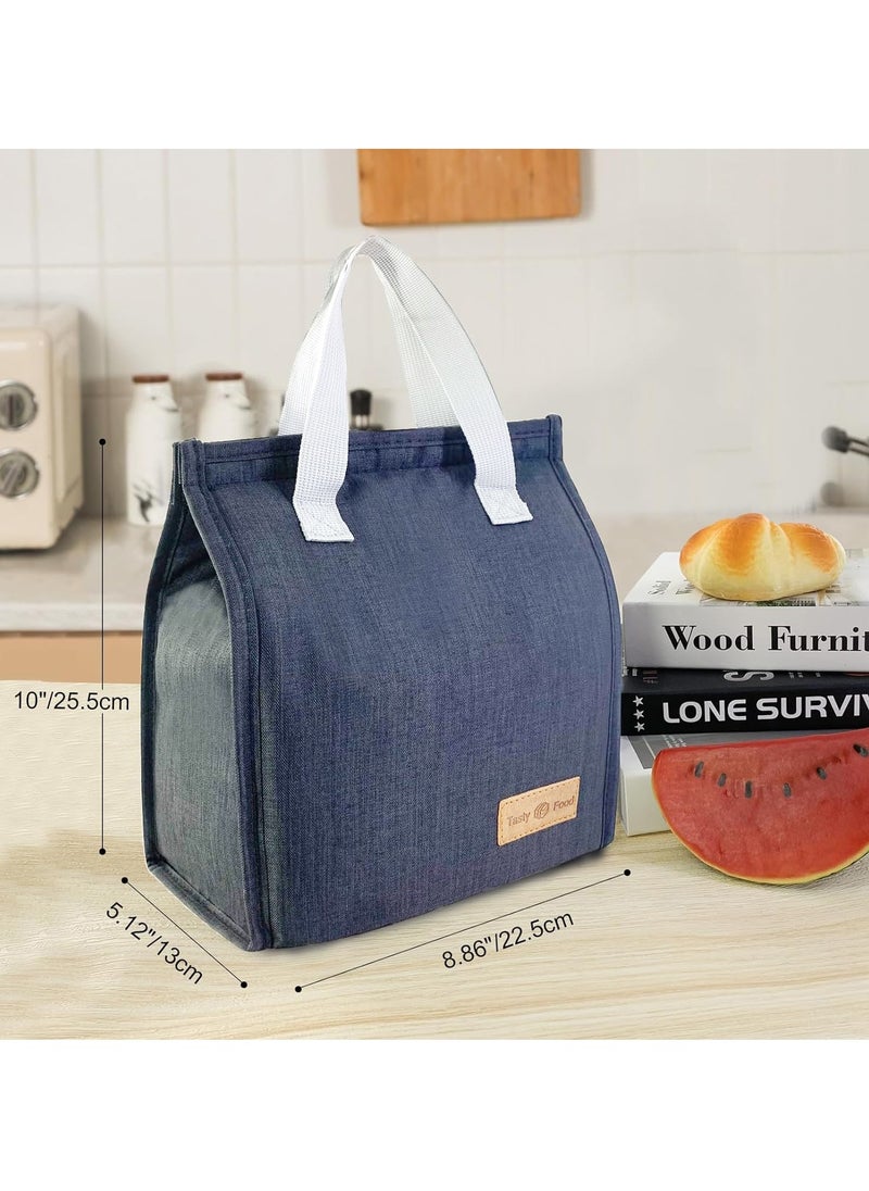 Generic Lunch Bag, Insulated Lunch Bag for Women Men Kids, Reusable Insulated Lunch Bag, Leakproof Simple Bento Lunch Tote, Lunch Bag Insulated, for Office, Work, School, Picnic or Travel (Black)  - Image 3