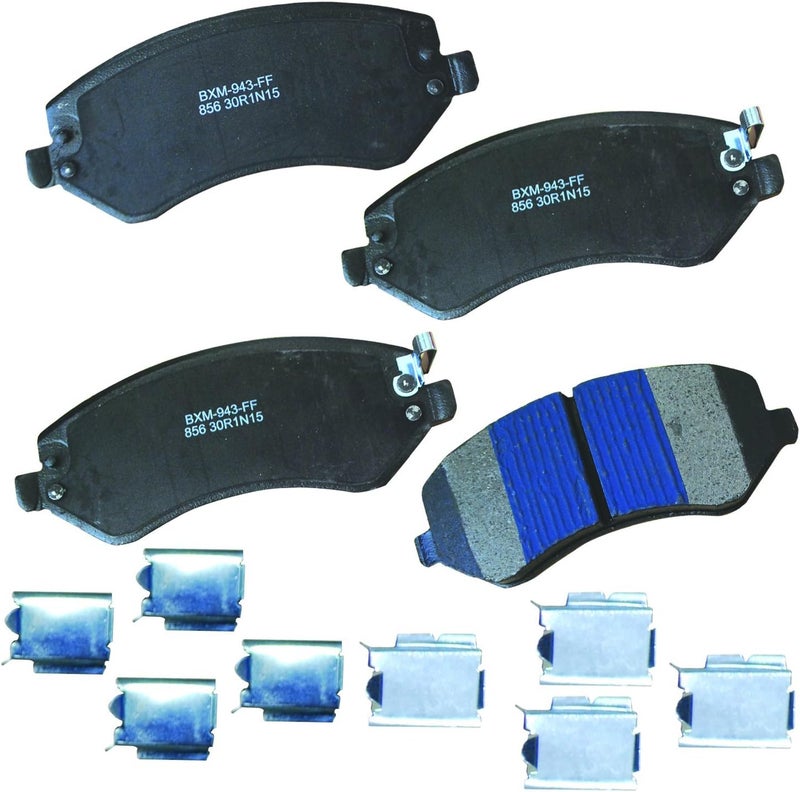 Bendix Premium SBM856 Semi-Metallic Front Brake Pads for Chrysler Town & Country 2007-2003, Voyager 2008-2001, Dodge Caravan 2007-2001, Grand Caravan 2005-2001, Jeep Liberty 2007-2002 - Image 1