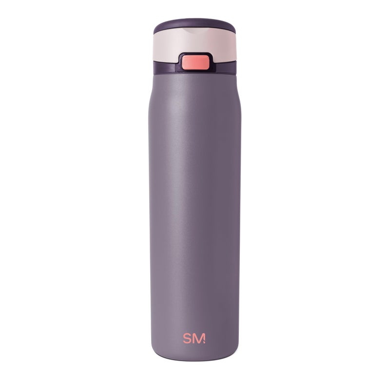 Simple Modern Mesa Loop Water Bottle with Straw | 30oz Cup Holder Friendly Insulated Stainless Steel Bottles for Travel, Sports and School | Iris Sage - Image 1