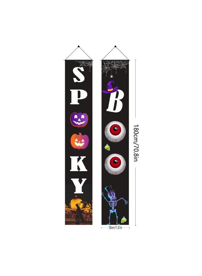 NIBEMINENT Halloween Horror Theme Banners - Spooktacular Décor for Your Celebration