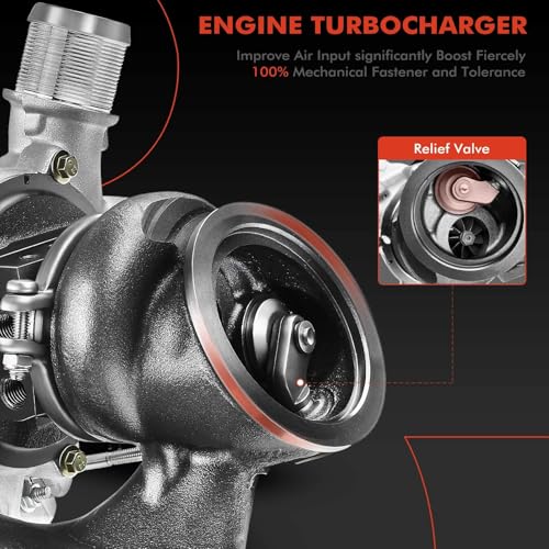 A-Premium Turbo Turbocharger and Complete Installation Kits Compatible with Buick, Chevy Vehicles - 1.4L Turbo - Encore 2013-2021, Cruze 2011-2015, Sonic 2012-2020, Trax 2013-2021 - Replaces 55565353 - Image 4