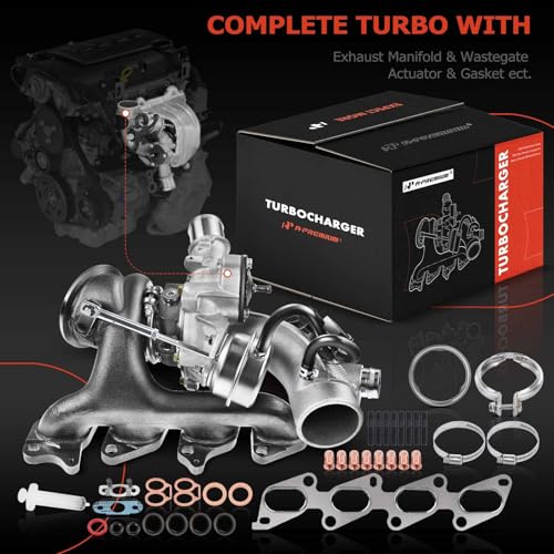 A-Premium Turbo Turbocharger and Complete Installation Kits Compatible with Buick, Chevy Vehicles - 1.4L Turbo - Encore 2013-2021, Cruze 2011-2015, Sonic 2012-2020, Trax 2013-2021 - Replaces 55565353 - Image 2