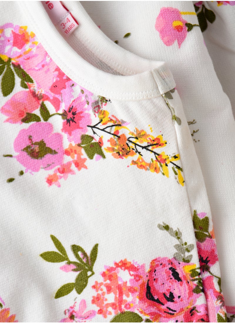 Jelliene L/S Aop Knit Sweatshirt With Ribs At Hem And Sleeve  - Image 4