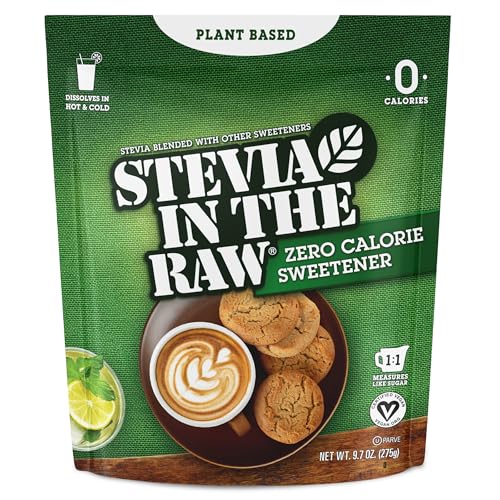 IN THE RAW Stevia In The Raw Bakers Bag, Plant Based Zero Calorie Sweetener, No Added Flavors or erythritol, Sugar-free Sugar Substitute for Baking, Suitable For Diabetics, Vegan, Gluten-Free, 9.7Oz Bag (Pack of 1) - Image 1