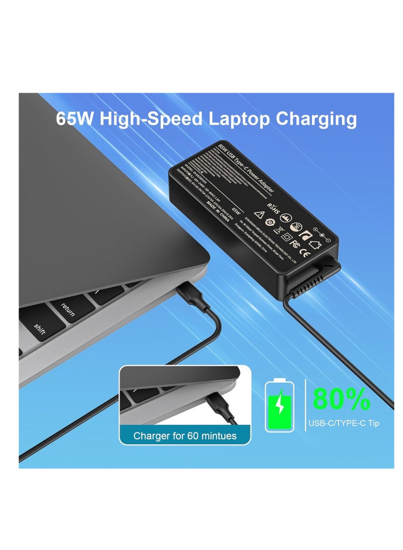 Terabyte 65W 60W 45w USB C Type C Laptop Replacement Charger Power Supply Replacement Adapter - Image 4