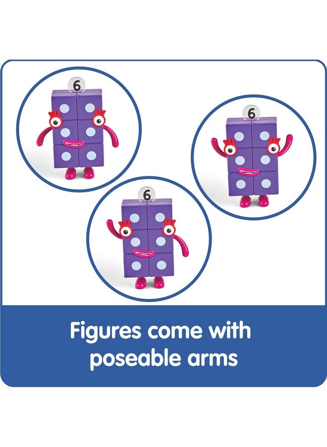 hand2mind hand2mind Numberblocks Friends Six to Ten, Action Figure Set, Toy Figures, Small Figurines for Kids, Counting Blocks, Numbers for Toddlers, Math Toys, Kids Birthday Gifts, Easter Basket Stuffers - Image 5