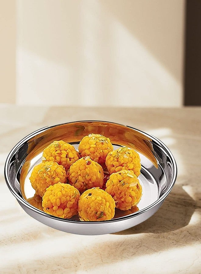 هايزل طقم أطباق هازل من الفولاذ المقاوم للصدأ لتقديم الحلاوة | أطباق فولاذية صغيرة للوجبات الخفيفة | أطباق إفطار، 200 مل، طقم من 4 قطع - Image 5