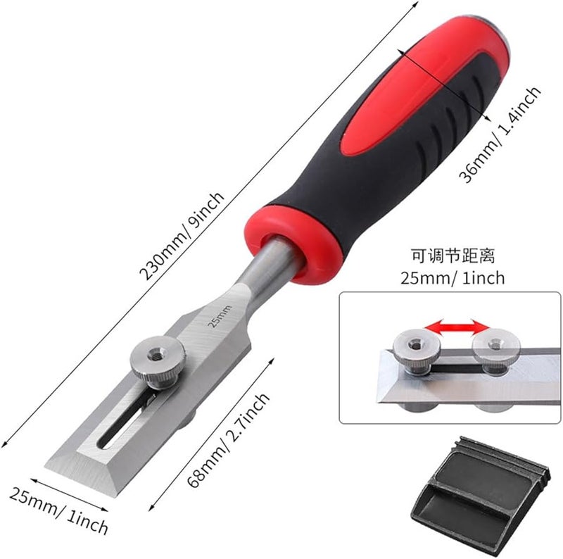 Professional Wood Carving Chisel CRV Steel Flat Carpenter Tool for Furniture Making - Image 1