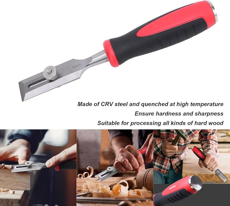 Professional Wood Carving Chisel CRV Steel Flat Carpenter Tool for Furniture Making - Image 2