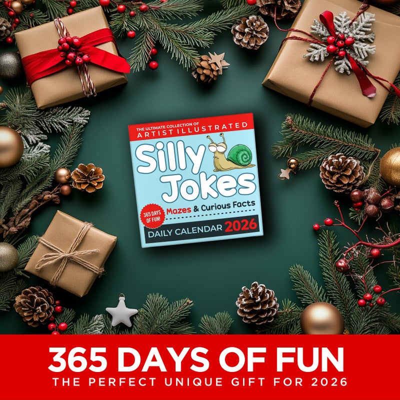 OFFBEAT Silly Jokes Daily Desk Calendar 2026 - Unique Fun Gift For Kids and Adults - 365 Jokes & Curious Facts, Educational, Fun Stocking Stuffers, Desk or Wall Calendar, Boys & Girls Lunchbox notes - Image 3